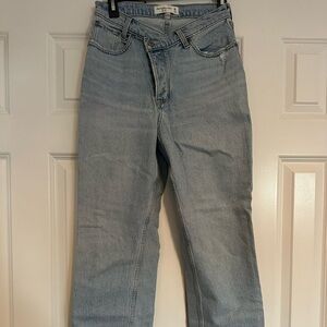 Abercrombie & Fitch Light Wash Straight Leg Jeans